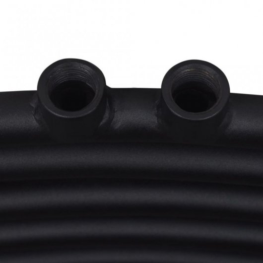 VidaXL Sèche-serviettes chauffant 480x480mm Noir
