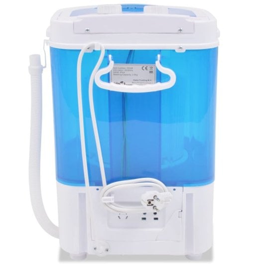 Mini Lavatrice VidaXL con 1 Cestello 2,6 Kg A Bianco/Blu