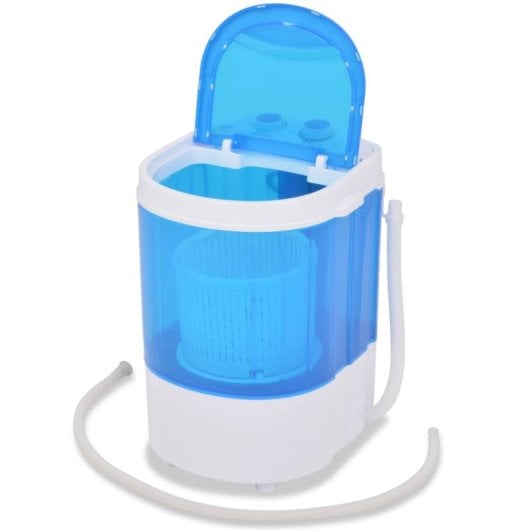 Mini Lavatrice VidaXL con 1 Cestello 2,6 Kg A Bianco/Blu