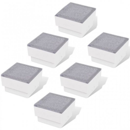 VidaXL Pack de 6 Spots LED Encastrables Blanc Chaud