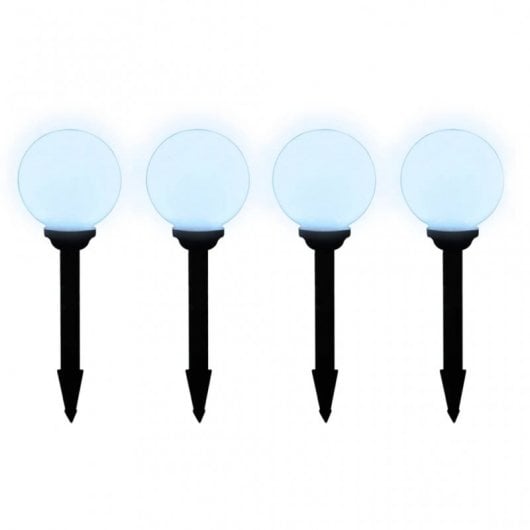 VidaXL Pack de 8 Lampes Solaires de Jardin LED 15cm