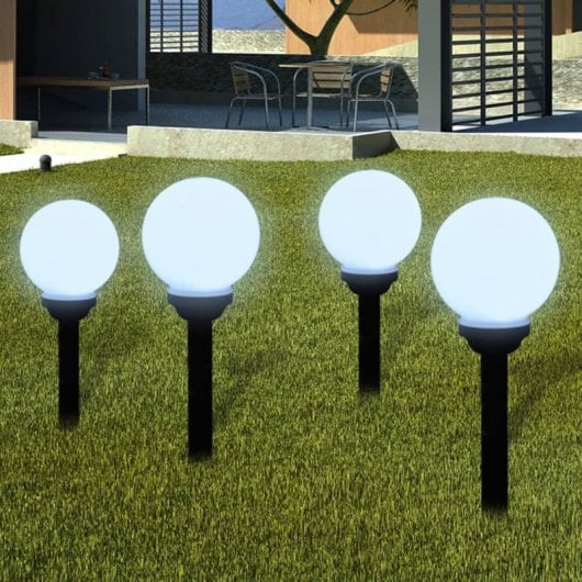 VidaXL Pack de 8 Lampes Solaires de Jardin LED 15cm