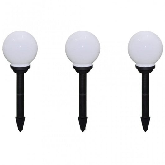 VidaXL Pack de 6 Lampes Solaires de Jardin LED 20cm