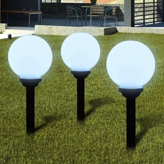 VidaXL Pack de 6 Lampes Solaires de Jardin LED 20cm