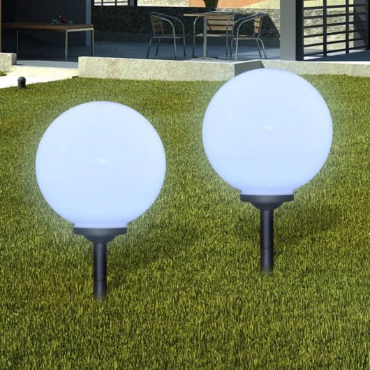 VidaXL Pack 4 Lámparas Solares LED para Jardín 30cm