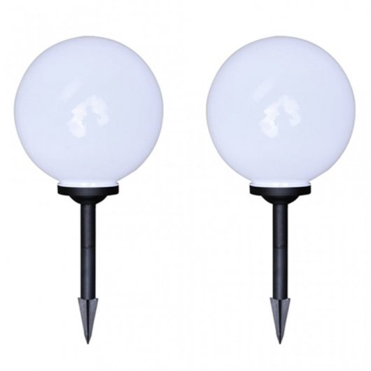 VidaXL Pack 4 Lámparas Solares LED para Jardín 30cm