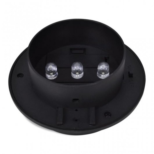 VidaXL Pack de 12 Spots Solaires LED pour Clôture de Jardin Noir
