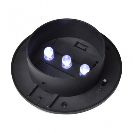 VidaXL Pack de 12 Spots Solaires LED pour Clôture de Jardin Noir