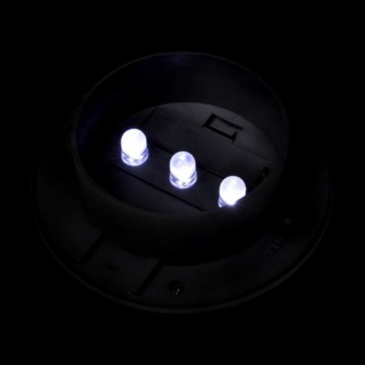 VidaXL Pack de 12 Spots Solaires LED pour Clôture de Jardin Noir
