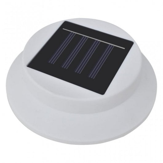 VidaXL Pack de 12 Spots Solaires LED Blancs pour Clôture de Jardin