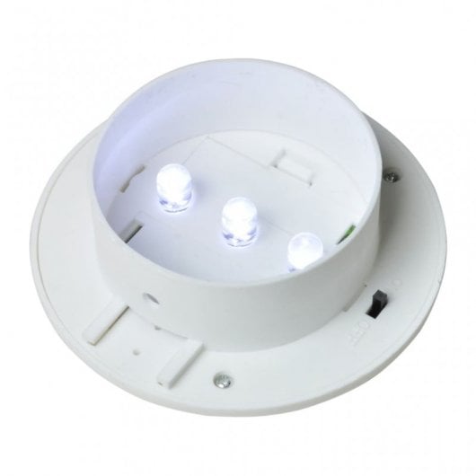 VidaXL Pack de 12 Spots Solaires LED Blancs pour Clôture de Jardin