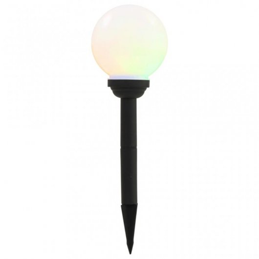 VidaXL Confezione da 8 Lampade Solari LED RGB Sferiche 15cm per Esterno 15cm