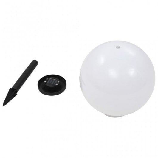 VidaXL Pack 4 Lámparas Solares LED RGB Esféricas para Exterior 30cm