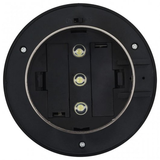VidaXL Pack 12 Focos LED Solares para Exterior Redondos Plata