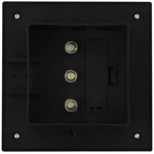 VidaXL Pack de 12 Spots Extérieurs LED Solaires Carrés Noirs