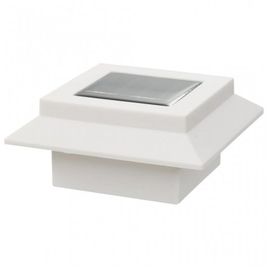 VidaXL Confezione da 12 Faretti da Esterno LED Solari Quadrati