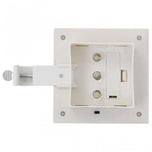 VidaXL Confezione da 12 Faretti da Esterno LED Solari Quadrati