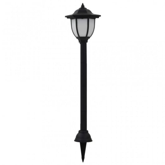 VidaXL Pack 6 Farolas Solares LED para Exterior Negras
