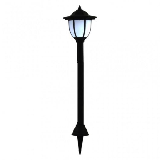 VidaXL Pack 6 Farolas Solares LED para Exterior Negras
