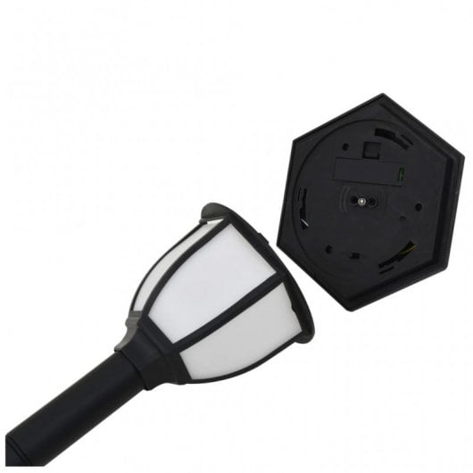 VidaXL Pack 6 Farolas Solares LED para Exterior Negras
