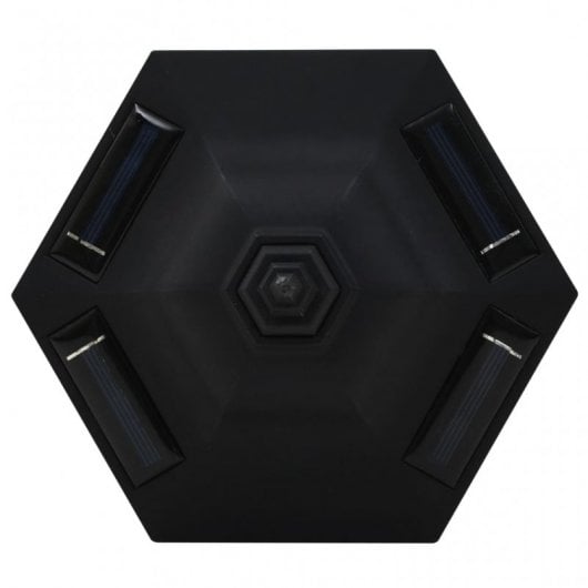 VidaXL Pack 6 Farolas Solares LED para Exterior Negras