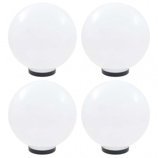 VidaXL Pack de 4 Lampes LED Sphériques E27 30cm