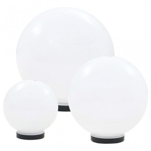 VidaXL Juego Lámparas de Bola LED E27 20/30/40cm 6 Unidades