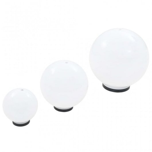 VidaXL Juego Lámparas de Bola LED E27 20/30/40cm 6 Unidades