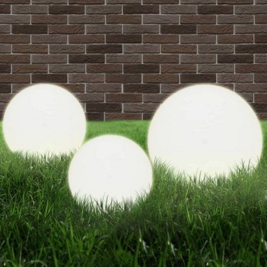 VidaXL Juego Lámparas de Bola LED E27 20/30/40cm 6 Unidades