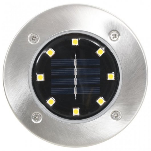 VidaXL Pack 8 Focos Solares LED RGB de Suelo