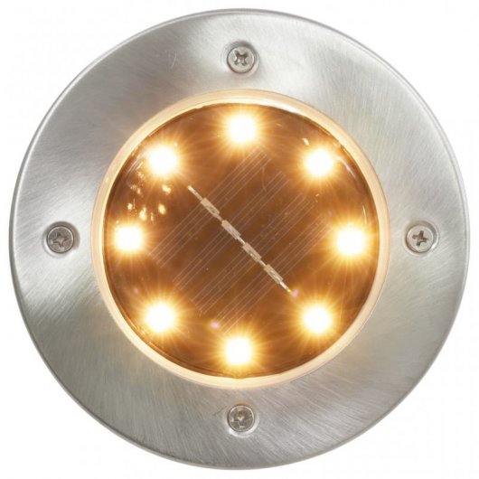 VidaXL Pack 8 Focos Solares LED RGB de Suelo