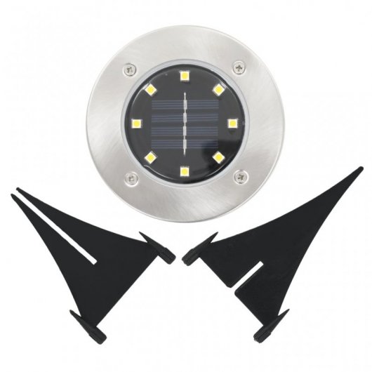 VidaXL Pack 8 Focos Solares LED RGB de Suelo