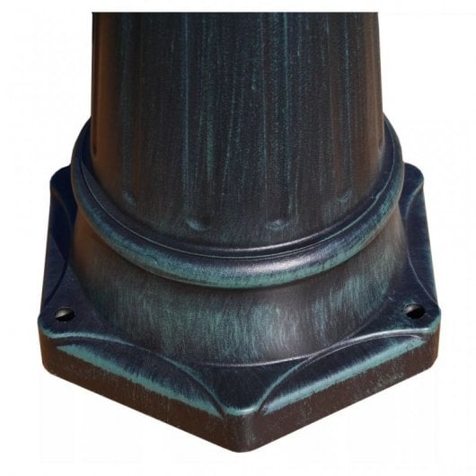VidaXL Lampada da Giardino 3xE27 230 cm Verde Scuro/Nero