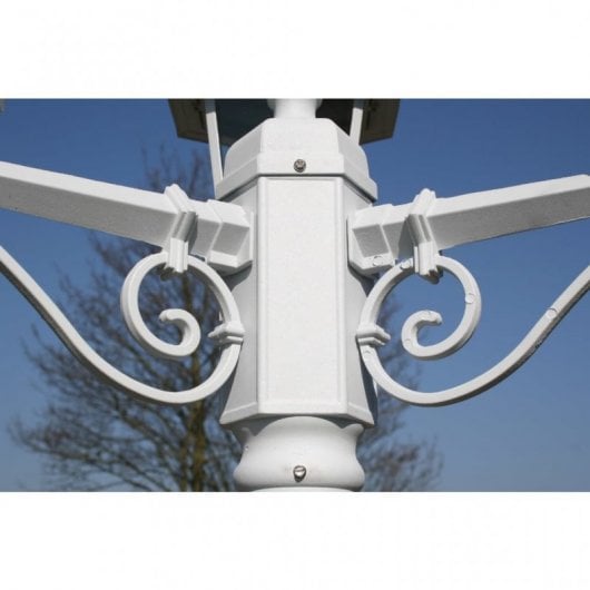 Lampada da giardino VidaXL 3xE27 215 cm Bianca
