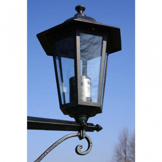 VidaXL Lampe de Jardin 3xE27 215cm Vert Foncé/Noir