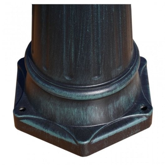 VidaXL Lampada da Giardino 2xE27 215 cm Verde Scuro/Nero