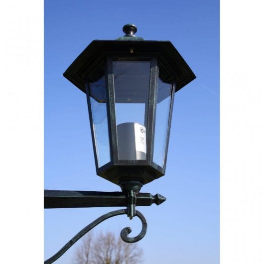 VidaXL Lampada da Giardino 2xE27 215 cm Verde Scuro/Nero