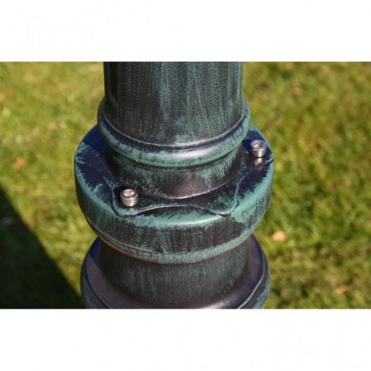 VidaXL Lampada da Giardino 2xE27 215 cm Verde Scuro/Nero