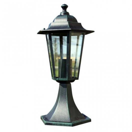 Lampada da giardino VidaXL E27 41 cm Verde/Nero