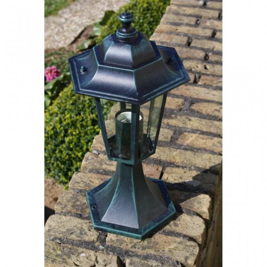 Lampada da giardino VidaXL E27 41 cm Verde/Nero