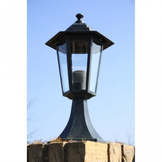 Lampada da giardino VidaXL E27 41 cm Verde/Nero