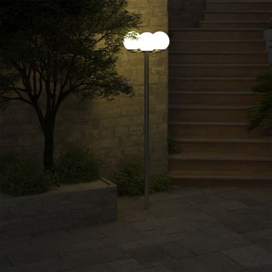 VidaXL Lampe de Jardin 3xE27 220cm Vert