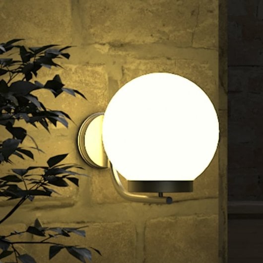 Vida Lámpara Bola de Pared E27 32cm Blanca