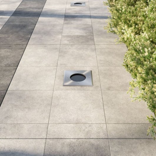 VidaXL Pack de 3 Spots de Sol Carrés pour Jardin GU10