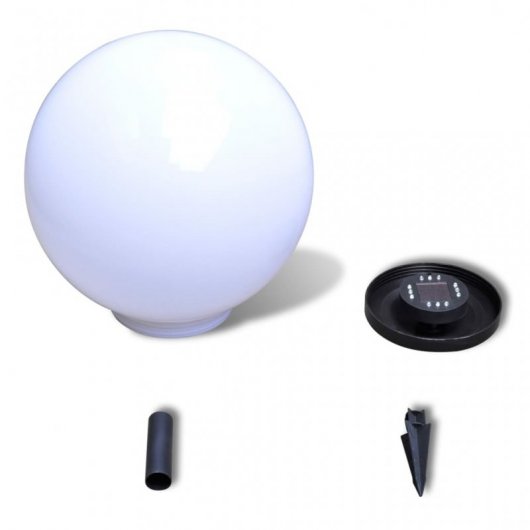 VidaXL Lámpara Solar de Bola LED para Jardín 1.2W 40cm Cálido Blanca
