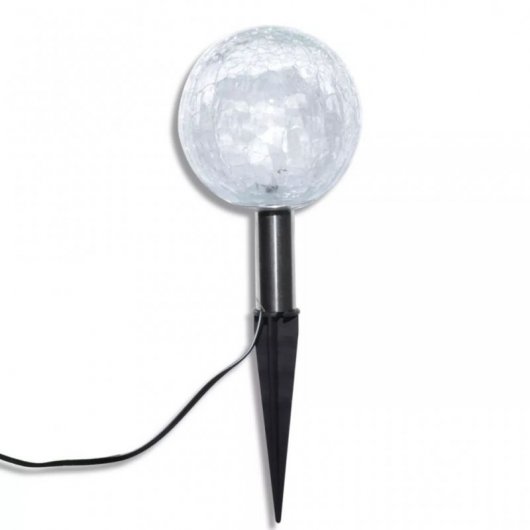 VidaXL Confezione da 3 Lampadari a Sfera da Giardino a LED con Pannello Solare