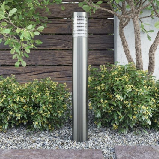 vidaXL Lámpara para Jardín E27 Acero Inoxidable