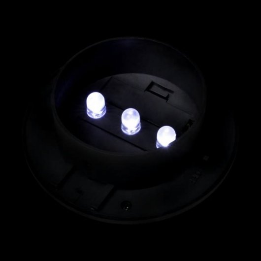 VidaXL Pack de 6 Spots Solaires LED pour Extérieur Noir