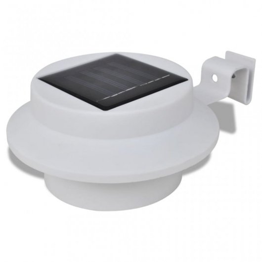 VidaXL Pack 6 Focos Solares para Exterior Blanco