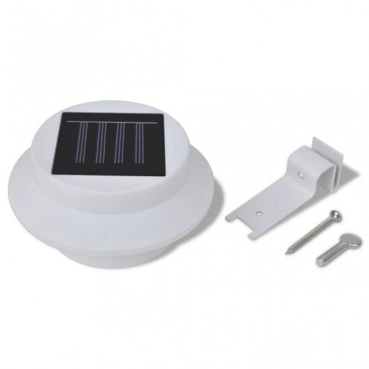 VidaXL Pack 6 Focos Solares para Exterior Blanco
